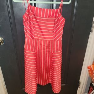 Banana Republic Red and White Dress